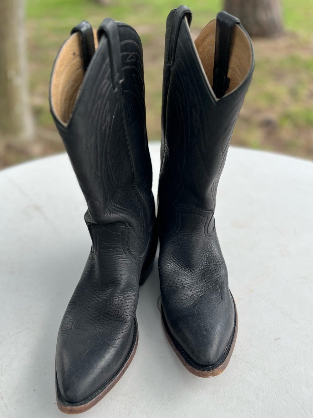 Black, Mens Frye 11 D Billy western pull on boots